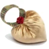 Medium Holiday Brass Ribbon Heart