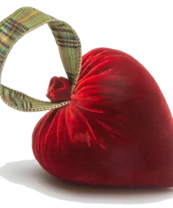 NEW Medium Holiday Cherry Ribbon Heart