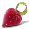 Small Guava Heart w/ Crystals & Green Ribbon